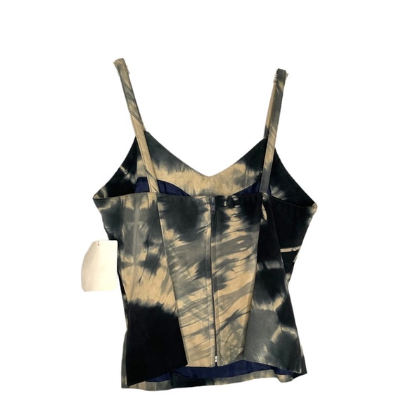 Tie Dye Genuine Leather Top Unique Rare Sample - Picture 9 of 9